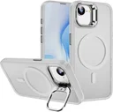 Apple iPhone 17e / 16e Hoesje MagSafe Back Cover met Camera Stand Transparant