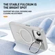 Apple iPhone 17e / 16e Hoesje MagSafe Back Cover met Camera Stand Transparant afbeelding 2