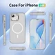 Apple iPhone 17e / 16e Hoesje MagSafe Back Cover met Camera Stand Transparant afbeelding 8