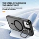 Apple iPhone 17e / 16e Hoesje MagSafe Back Cover met Camera Stand Zwart afbeelding 2
