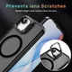Apple iPhone 17e / 16e Hoesje MagSafe Back Cover met Camera Stand Zwart afbeelding 7