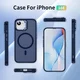 Apple iPhone 17e / 16e Hoesje MagSafe Back Cover met Camera Stand Blauw afbeelding 11
