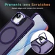 Apple iPhone 17e / 16e Hoesje MagSafe Back Cover met Camera Stand Paars afbeelding 5