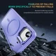 Apple iPhone 17e / 16e Hoesje MagSafe Back Cover met Camera Stand Licht Paars afbeelding 6