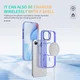 Apple iPhone 17e / 16e Hoesje MagSafe Back Cover met Camera Stand Licht Paars afbeelding 10