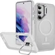 Samsung Galaxy S23 Hoesje MagSafe Back Cover met Camera Stand Transparant
