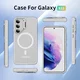 Samsung Galaxy S23 Hoesje MagSafe Back Cover met Camera Stand Transparant afbeelding 6