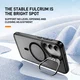 Samsung Galaxy S23 Hoesje MagSafe Back Cover met Camera Stand Zwart afbeelding 2