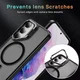 Samsung Galaxy S23 Hoesje MagSafe Back Cover met Camera Stand Zwart afbeelding 6