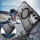 Samsung Galaxy S23 Hoesje MagSafe Back Cover met Camera Stand Zwart afbeelding 4