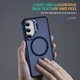 Samsung Galaxy S23 Hoesje MagSafe Back Cover met Camera Stand Blauw afbeelding 9