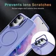Samsung Galaxy S23 Hoesje MagSafe Back Cover met Camera Stand Licht Paars afbeelding 6