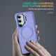 Samsung Galaxy S23 Hoesje MagSafe Back Cover met Camera Stand Licht Paars afbeelding 10