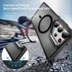 Samsung Galaxy S23 Ultra Hoesje MagSafe Back Cover met Camera Stand Zwart afbeelding 4