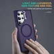 Samsung Galaxy S23 Ultra Hoesje MagSafe Back Cover met Camera Stand Paars afbeelding 6