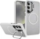 Samsung Galaxy S25 FE Hoesje MagSafe Back Cover met Camera Stand Transparant