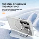 Samsung Galaxy S25 FE Hoesje MagSafe Back Cover met Camera Stand Transparant afbeelding 3