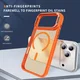 Apple iPhone 17 Pro Hoesje MagSafe Back Cover met Camera Stand Oranje afbeelding 7