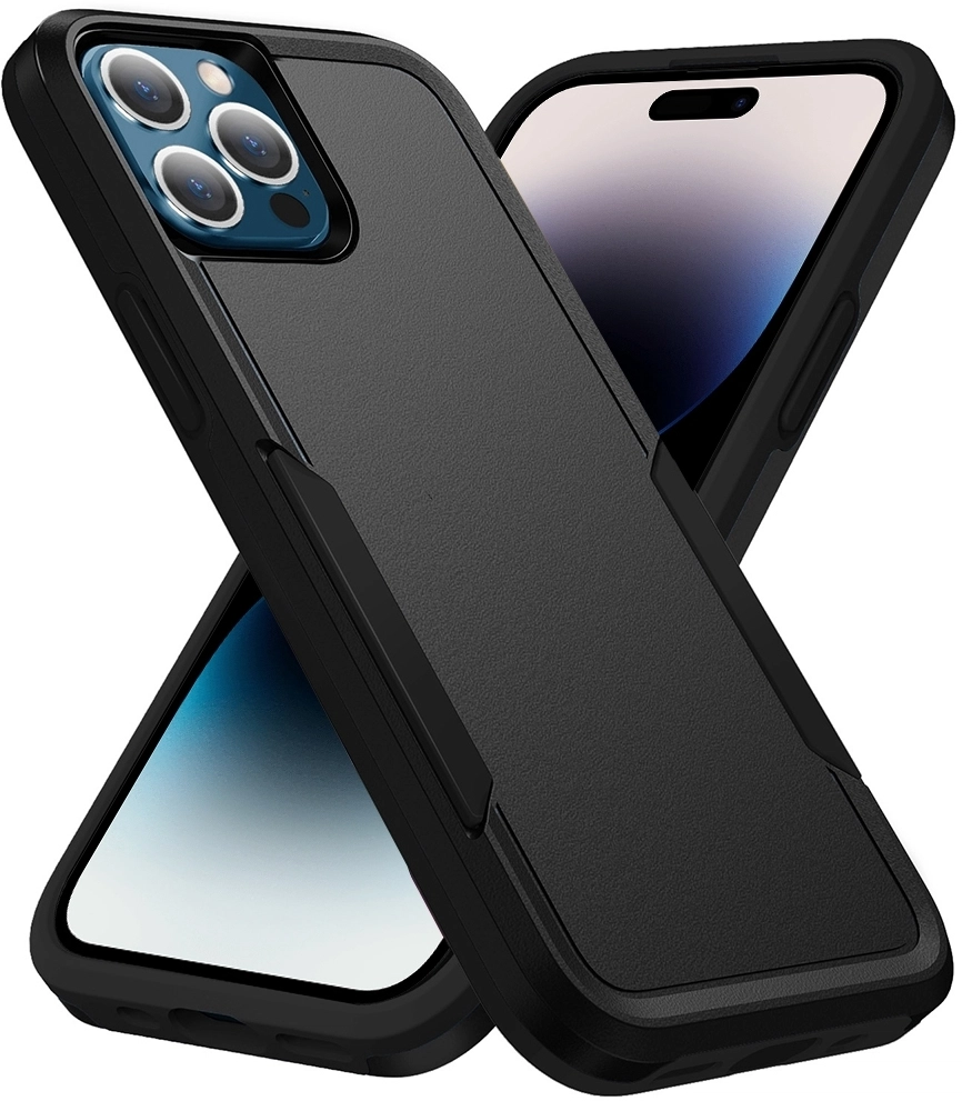 Apple iPhone 14 Pro Max Hoesje Schokbestendige Hardcase Back Cover Zwart afbeelding 1