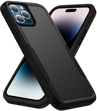 Apple iPhone 14 Pro Max Hoesje Schokbestendige Hardcase Back Cover Zwart