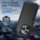 Apple iPhone 15 Pro Max Hoesje Schokbestendige Hardcase Back Cover Zwart afbeelding 2