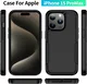 Apple iPhone 15 Pro Max Hoesje Schokbestendige Hardcase Back Cover Zwart afbeelding 9