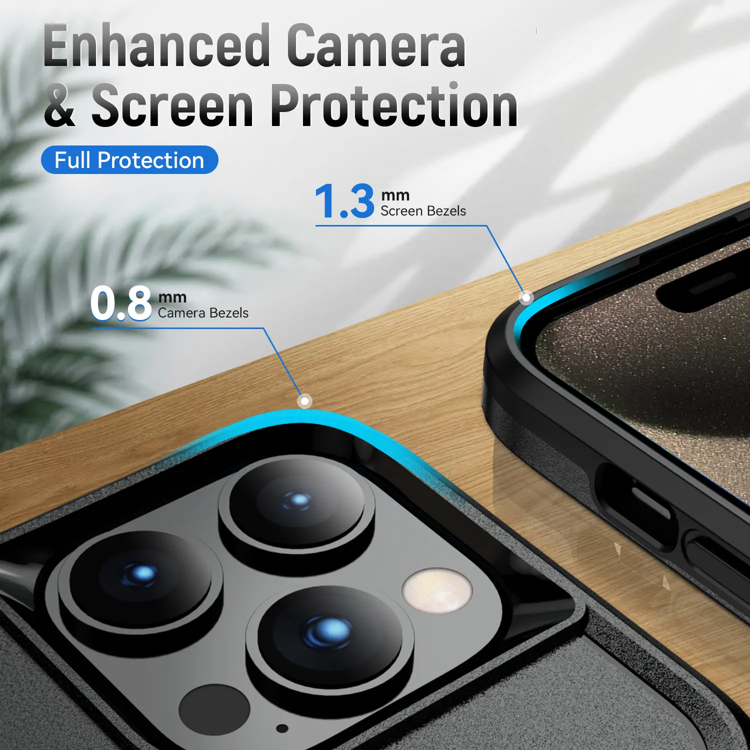 Apple iPhone 15 Pro Max Hoesje Schokbestendige Hardcase Back Cover Zwart afbeelding 8
