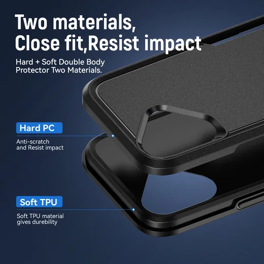 Apple iPhone 16 Hoesje Schokbestendige Hardcase Back Cover Zwart afbeelding 6