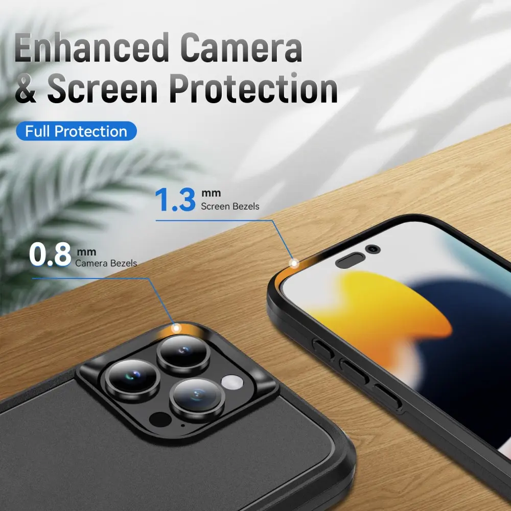 Apple iPhone 16 Pro Max Hoesje Schokbestendige Hardcase Back Cover Zwart afbeelding 5