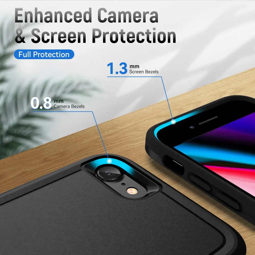 Apple iPhone 17e / 16e Hoesje Schokbestendige Hardcase Back Cover Zwart afbeelding 5