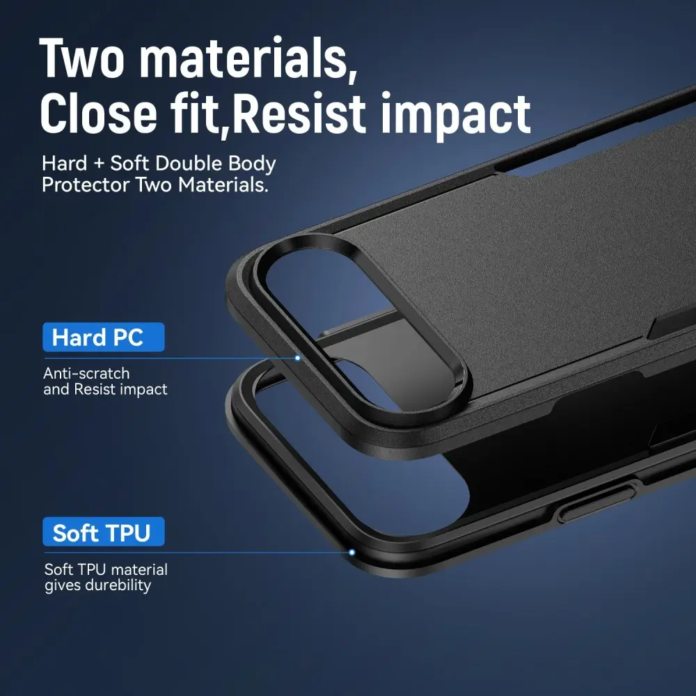 Apple iPhone Air Hoesje Schokbestendige Hardcase Back Cover Zwart afbeelding 8