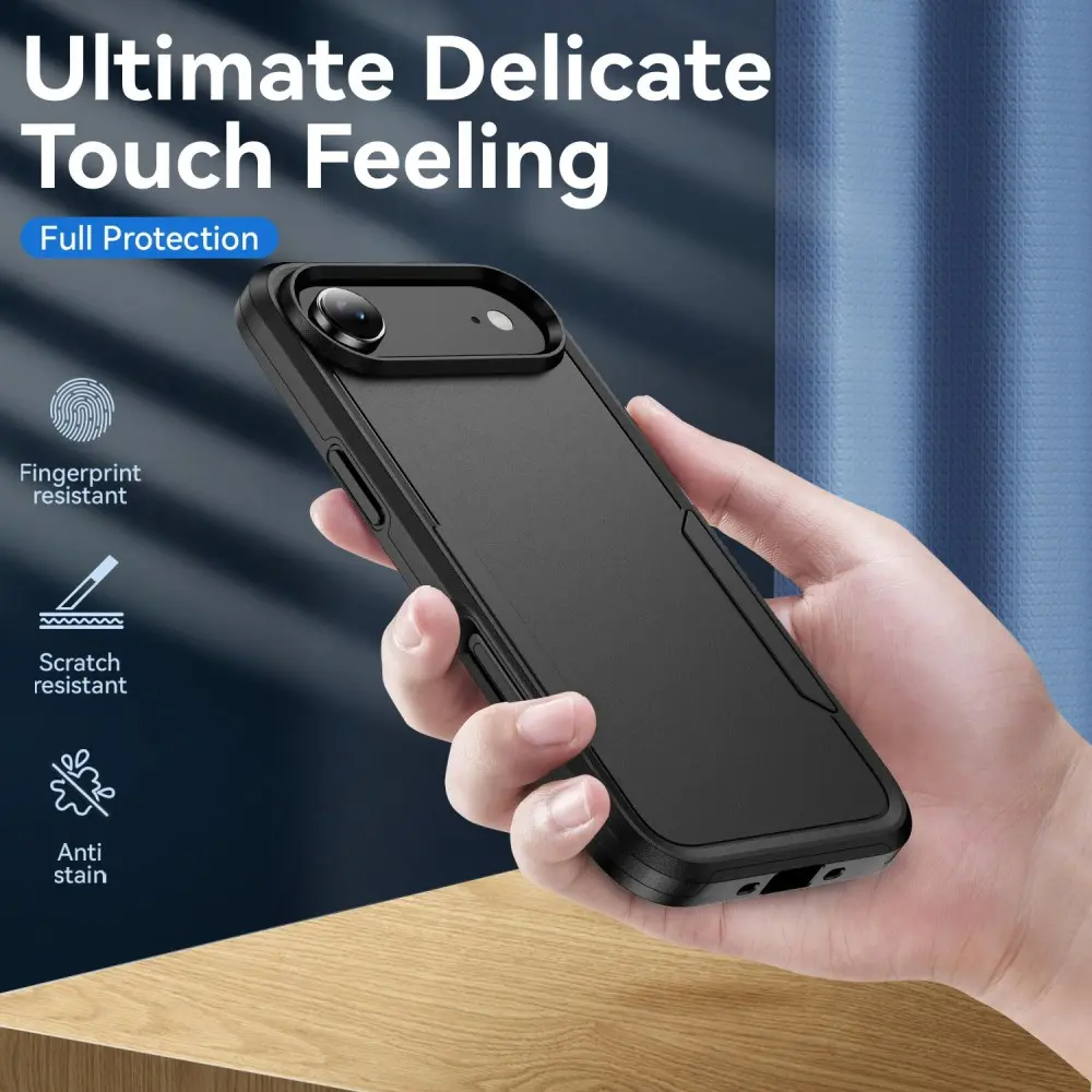 Apple iPhone Air Hoesje Schokbestendige Hardcase Back Cover Zwart afbeelding 6