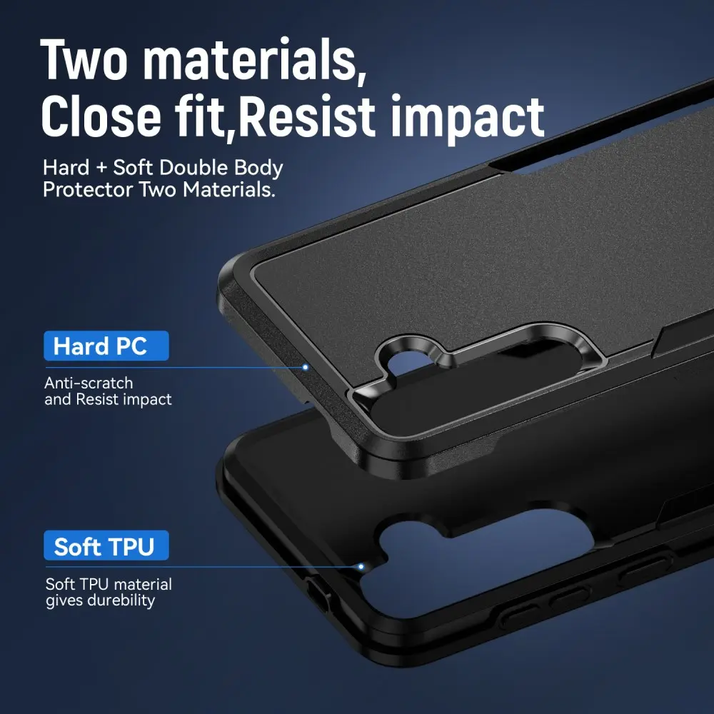 Samsung Galaxy S25 Hoesje Schokbestendige Hardcase Back Cover Zwart afbeelding 8