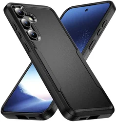 Samsung Galaxy S25 Hoesje Schokbestendige Hardcase Back Cover Zwart afbeelding