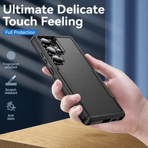 Samsung Galaxy 25 Ultra Hoesje Schokbestendige Hardcase Back Cover Zwart afbeelding 7