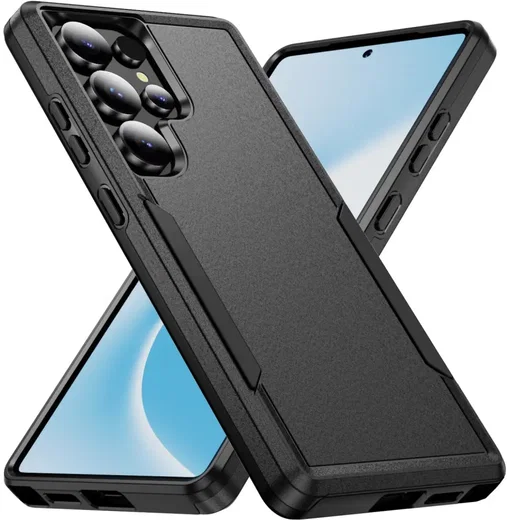 Samsung Galaxy 25 Ultra Hoesje Schokbestendige Hardcase Back Cover Zwart afbeelding 1
