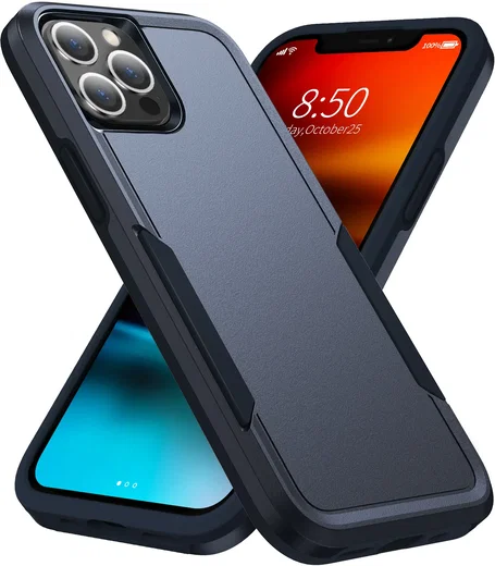Apple iPhone 13 Pro Hoesje Schokbestendige Hardcase Back Cover Blauw afbeelding 1