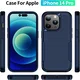 Apple iPhone 14 Pro Hoesje Schokbestendige Hardcase Back Cover Blauw afbeelding 10