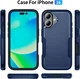 Apple iPhone 16 Hoesje Schokbestendige Hardcase Back Cover Blauw afbeelding 5