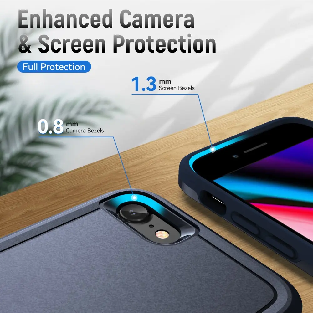 Apple iPhone 17e / 16e Hoesje Schokbestendige Hardcase Back Cover Blauw afbeelding 7