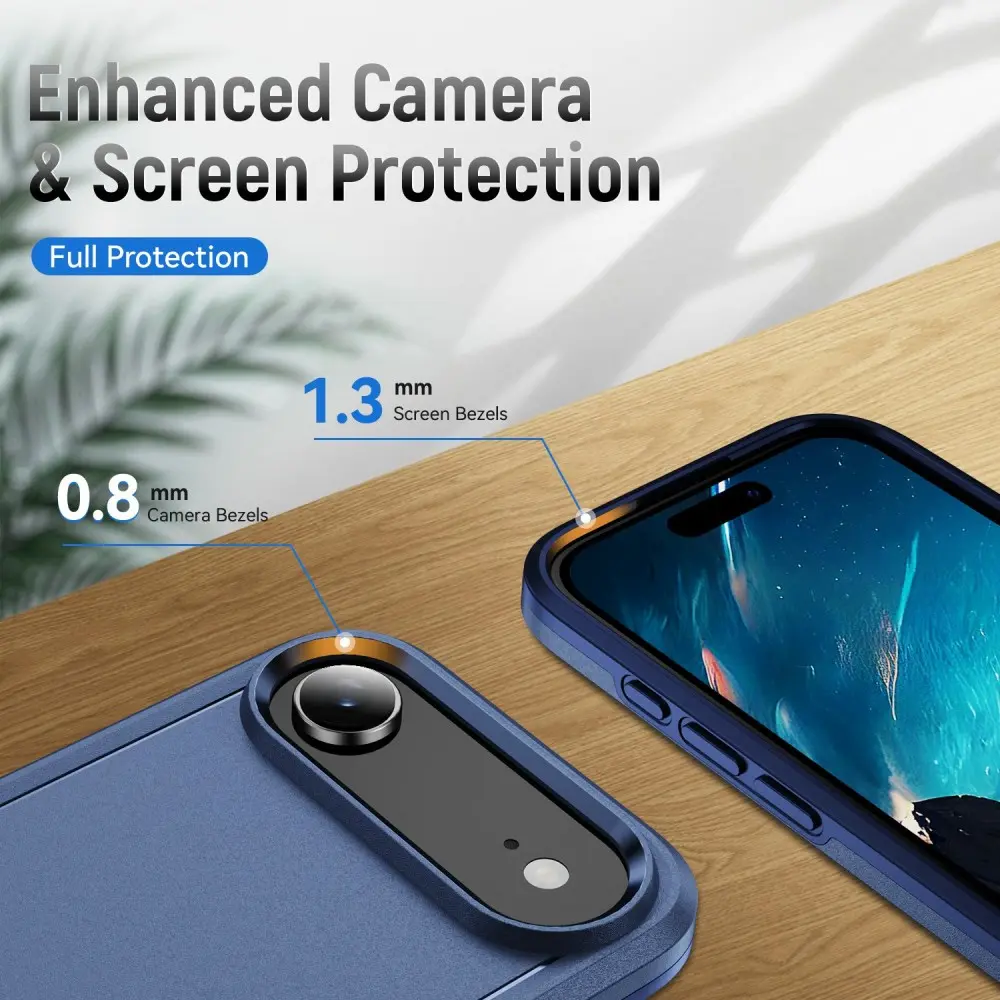 Apple iPhone Air Hoesje Schokbestendige Hardcase Back Cover Blauw afbeelding 7