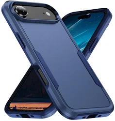 Apple iPhone Air Hoesje Schokbestendige Hardcase Back Cover Blauw afbeelding