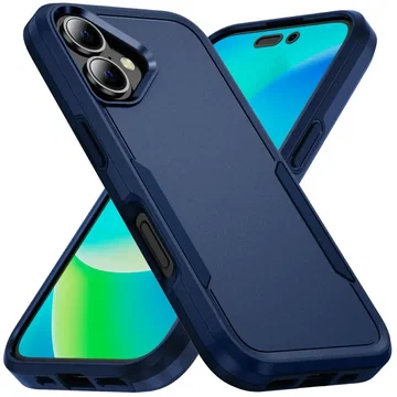 Apple iPhone 17 Hoesje Schokbestendige Hardcase Back Cover Blauw