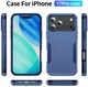 Apple iPhone 17 Pro Hoesje Schokbestendige Hardcase Back Cover Blauw afbeelding 9