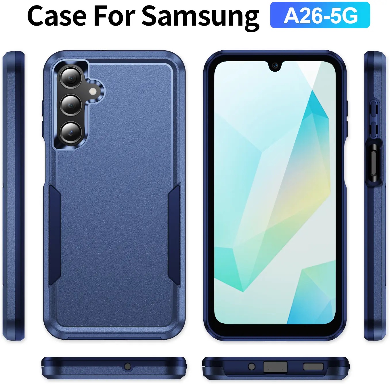 Samsung Galaxy A17 / A26 Hoesje Schokbestendige Hardcase Back Cover Blauw afbeelding 7