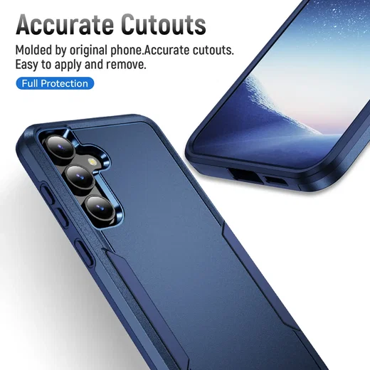 Samsung Galaxy S25 Hoesje Schokbestendige Hardcase Back Cover Blauw afbeelding 8