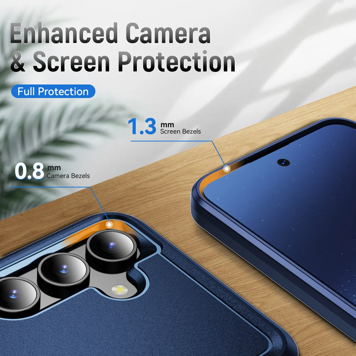 Samsung Galaxy S25 Hoesje Schokbestendige Hardcase Back Cover Blauw afbeelding 5