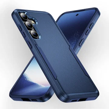 Samsung Galaxy S25 Hoesje Schokbestendige Hardcase Back Cover Blauw