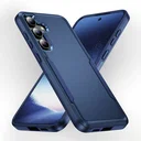 Samsung Galaxy S25 Hoesje Schokbestendige Hardcase Back Cover Blauw
