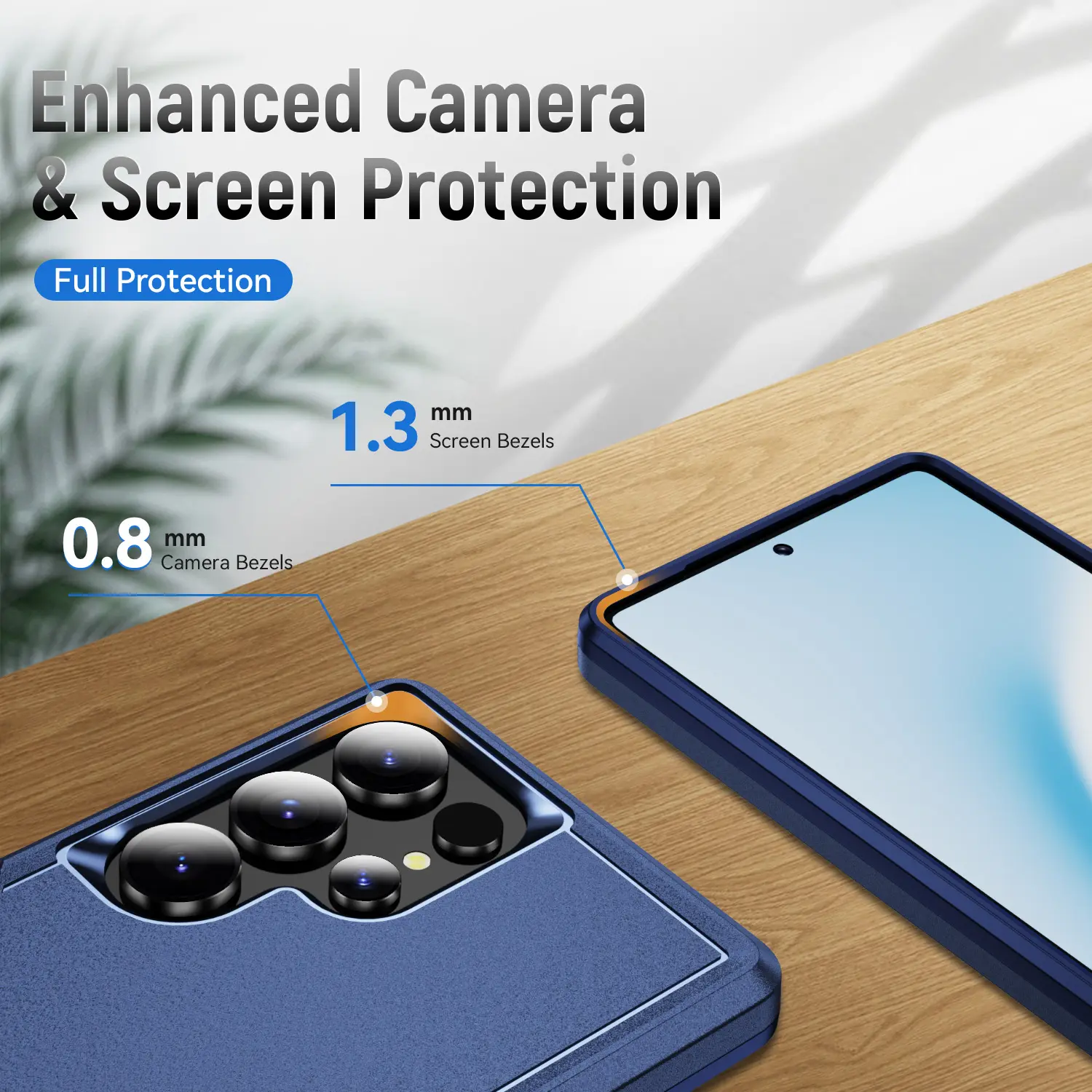 Samsung Galaxy S25 Ultra Hoesje Schokbestendige Hardcase Back Cover Blauw afbeelding 6